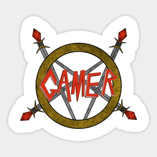 Metal Gamer Sticker